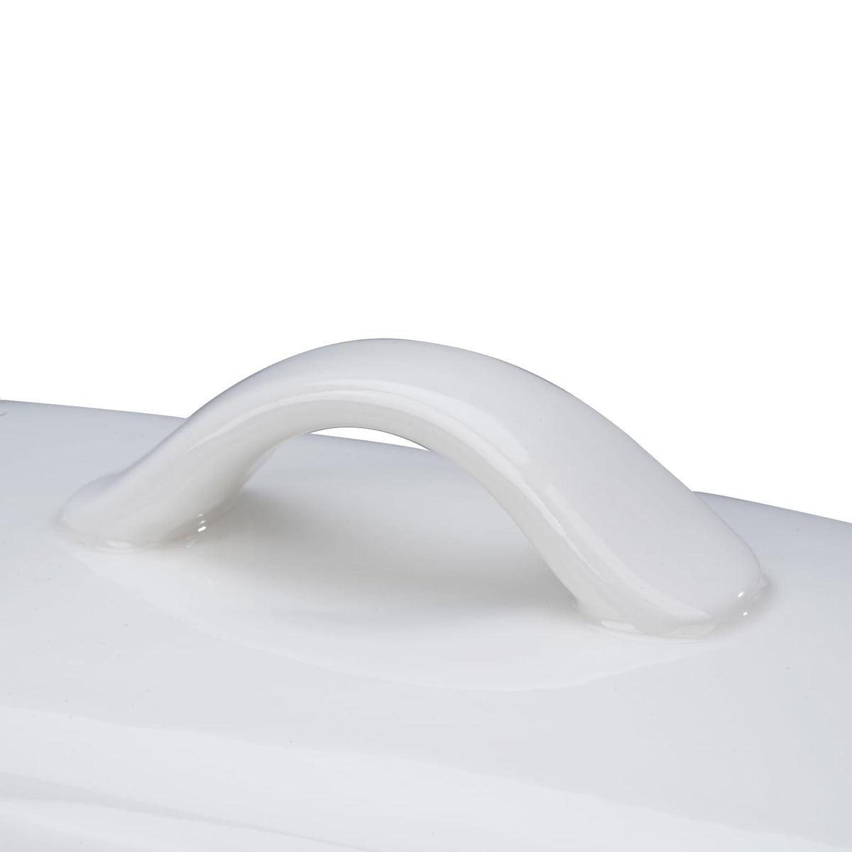Large Porcelain Butter Dish with Lid