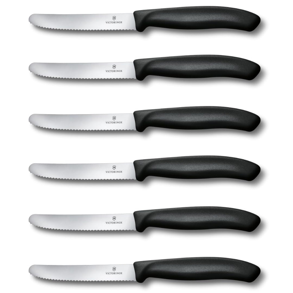 Victorinox Wavy Edge Steak & Tomato Knife Set – 6 Piece