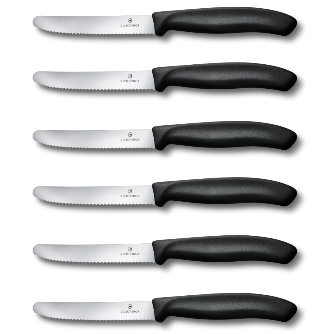 Victorinox Wavy Edge Steak & Tomato Knife Set – 6 Piece