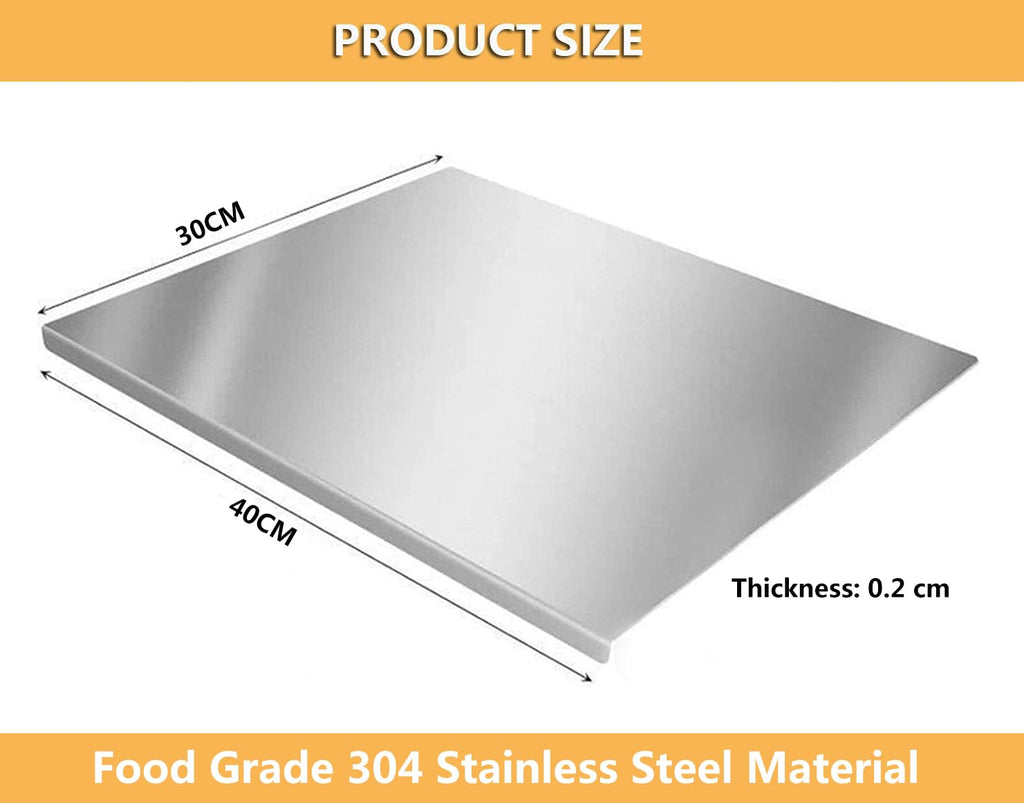 304 Stainless Steel Cutting Board – 40 x 30 cm