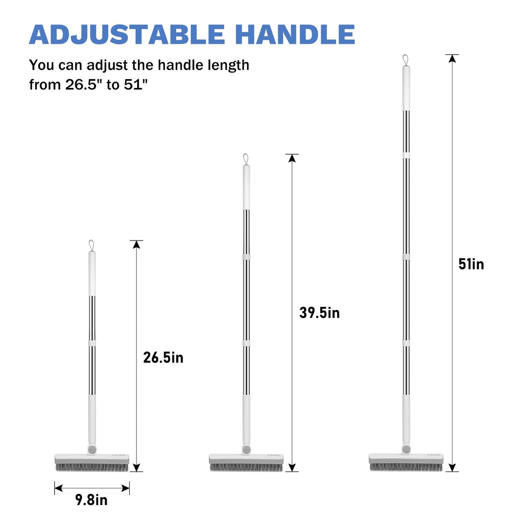 Long-Handle V-Shaped Grout Cleaner Brush