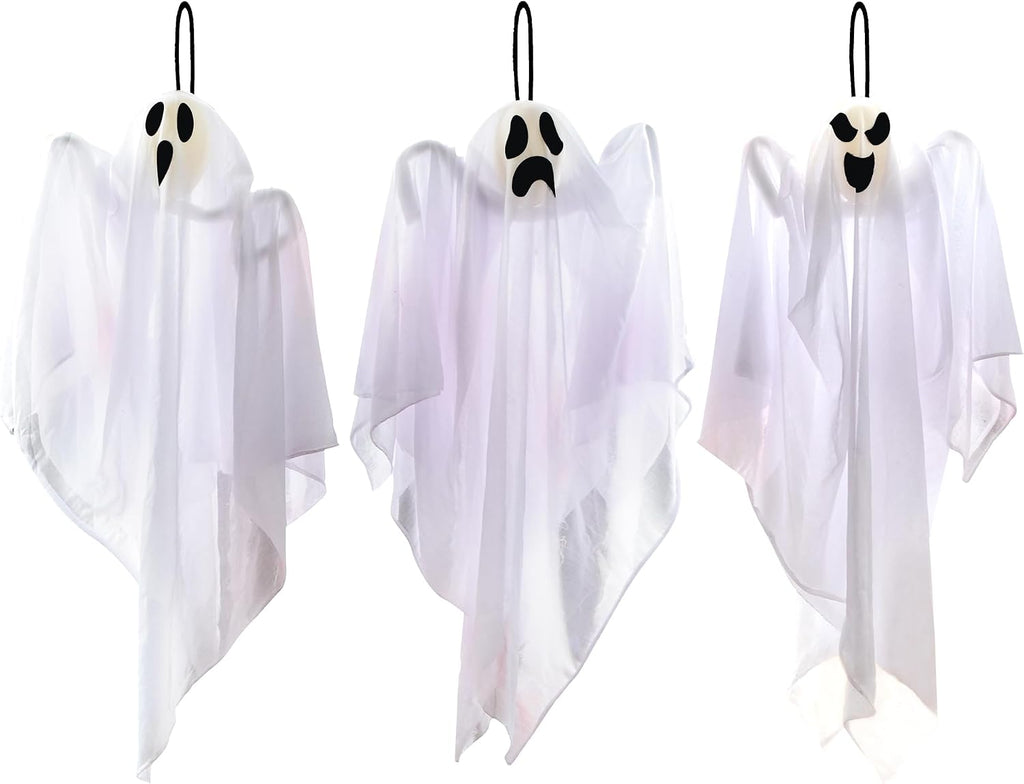 Hanging Flying Ghosts – 3 Pack Halloween Decorations