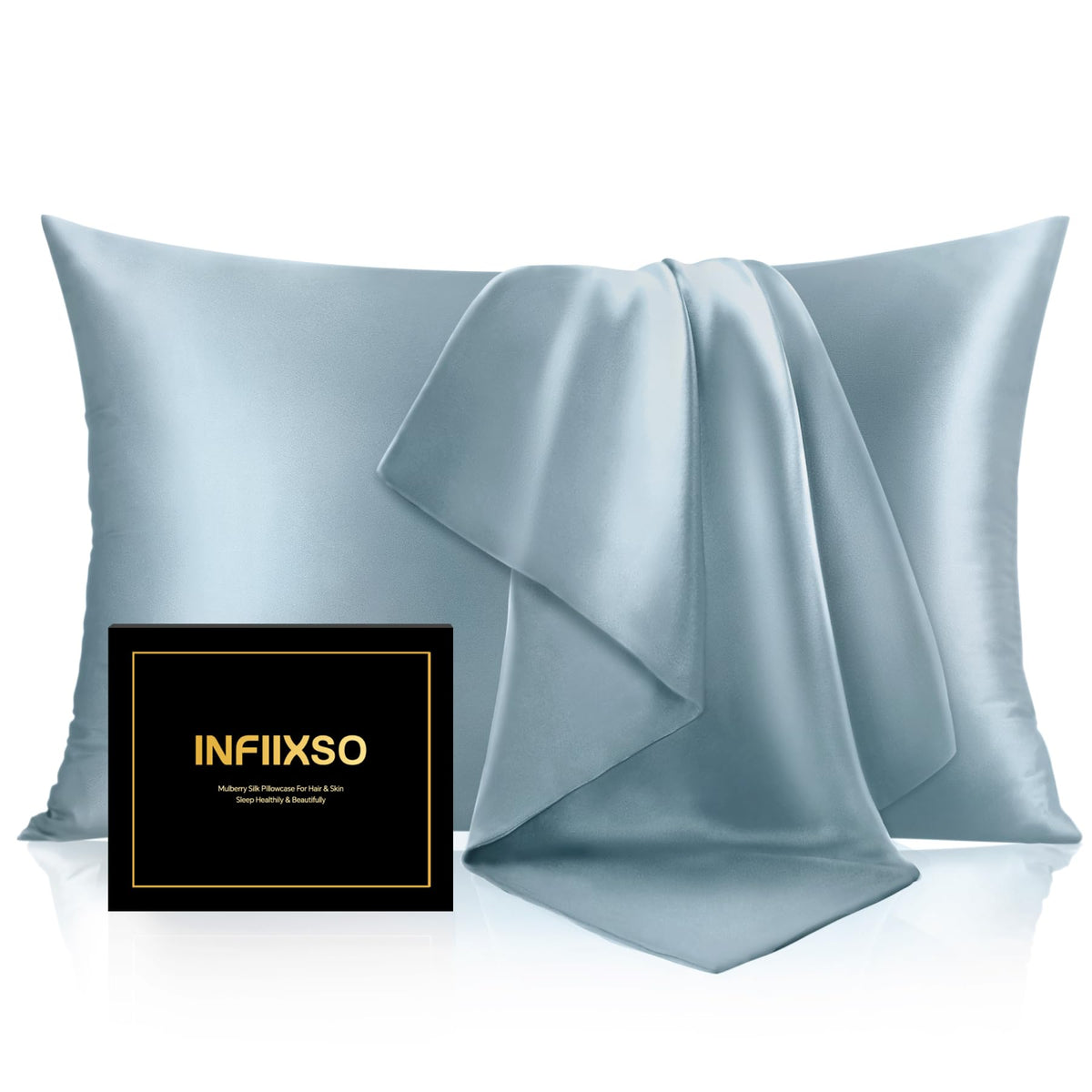 Mulberry Silk Pillowcases with Zip – 2 Pack