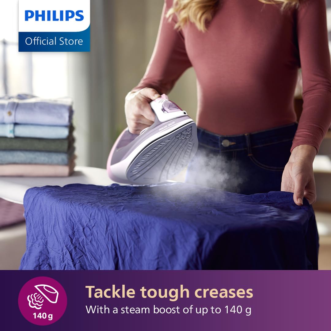 Philips 3000 Series Steam Iron – 2000 W, Ceramic Soleplate