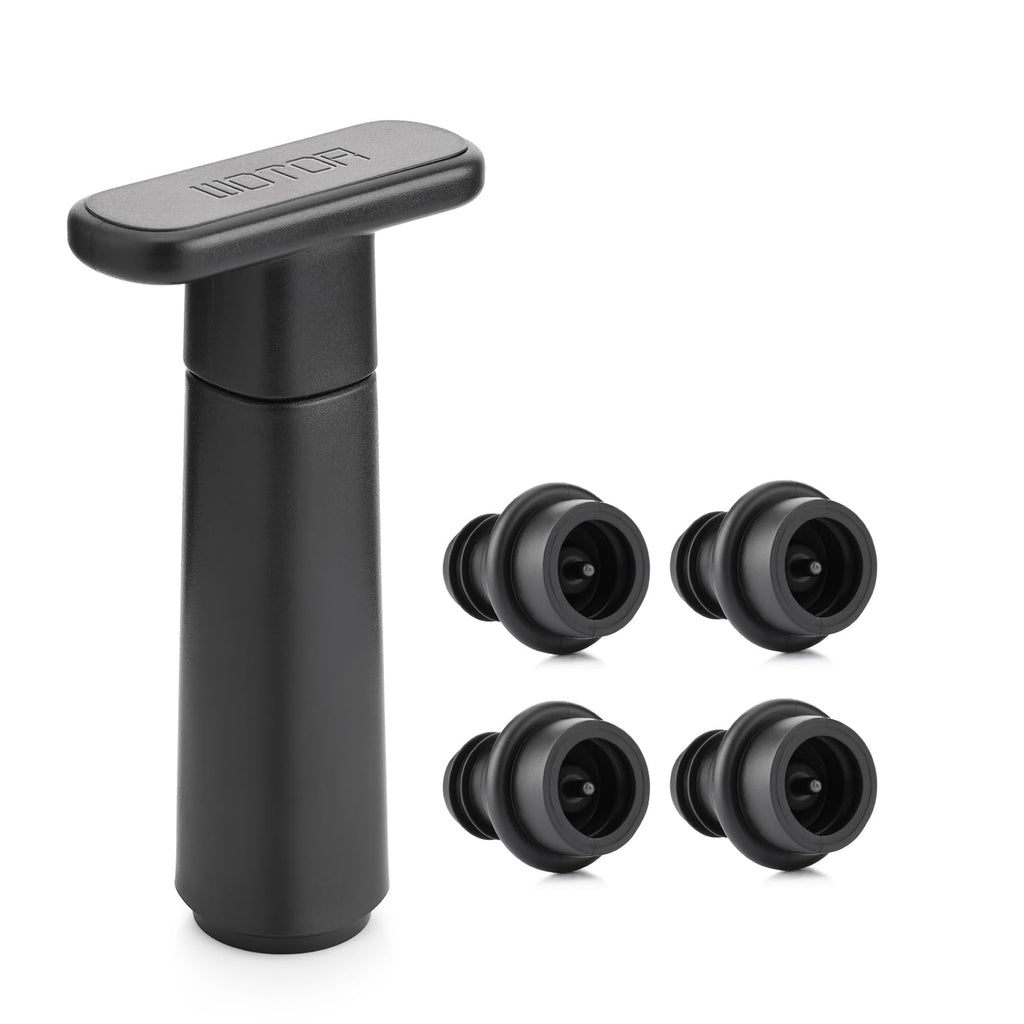 Wine Saver Vacuum Pump with 4 Stoppers