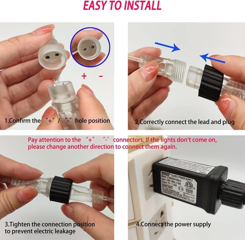 Meteor Shower Lights – 10 Tube Falling Light Decoration – view 6