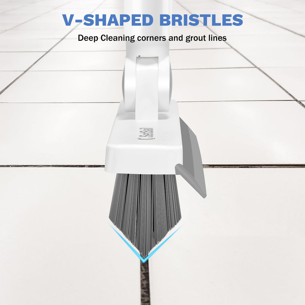 Long-Handle V-Shaped Grout Cleaner Brush