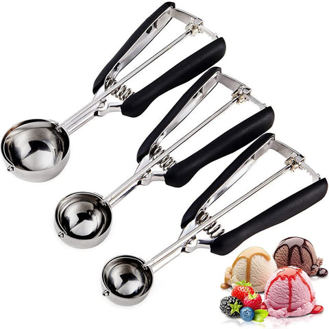 Stainless Steel Cookie & Ice Cream Scoop with Trigger