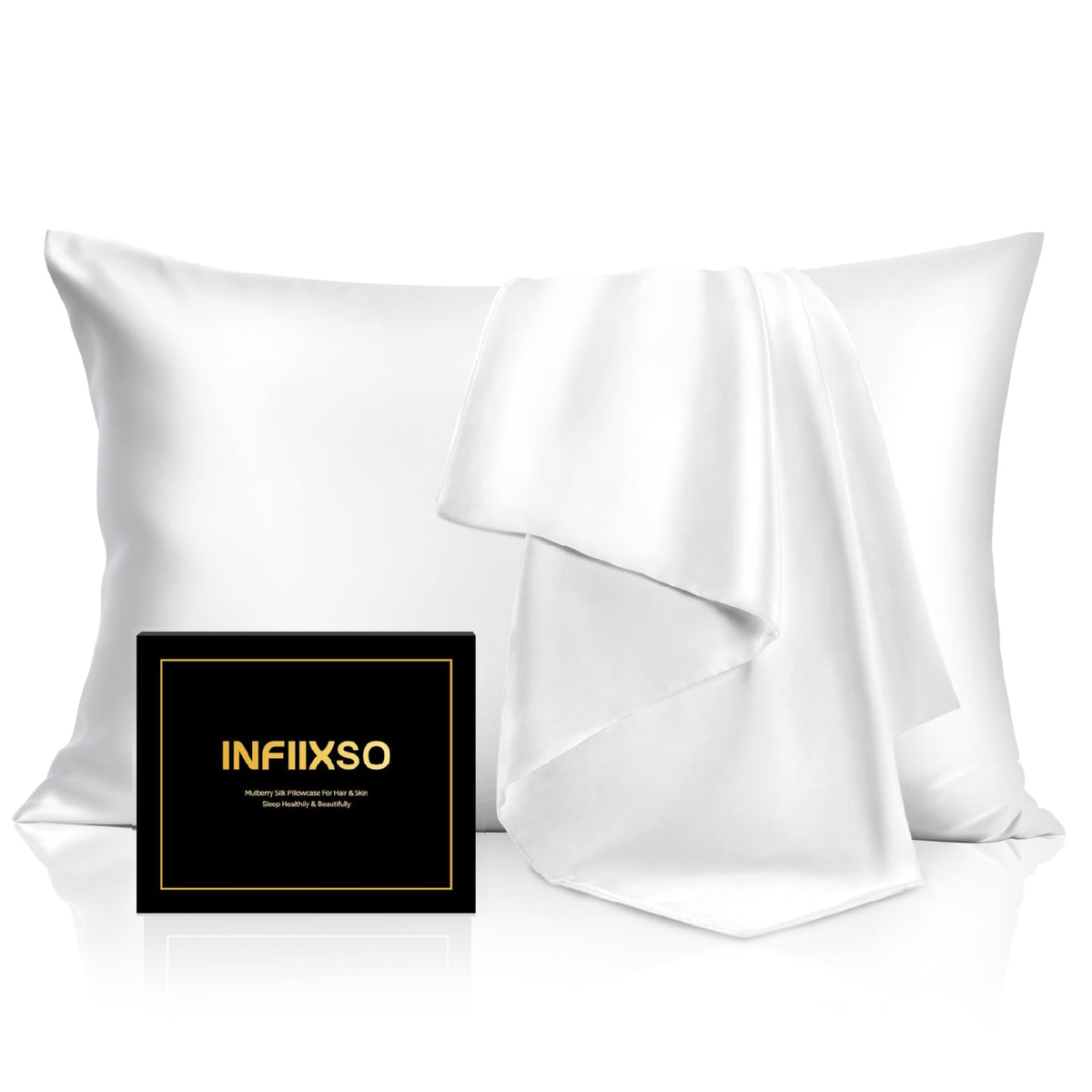 Mulberry Silk Pillowcases with Zip – 2 Pack