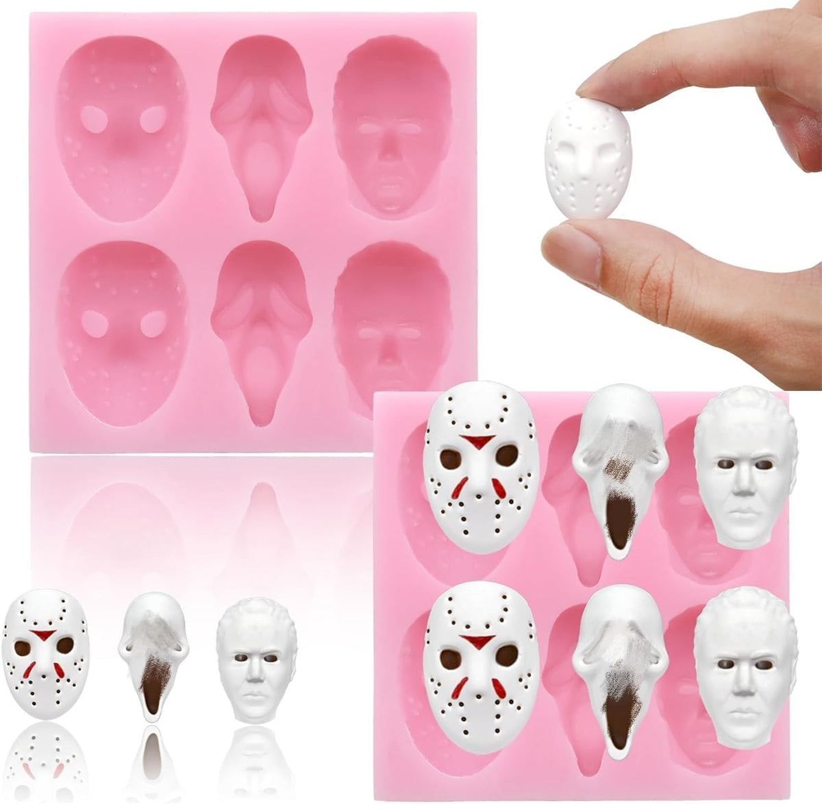 Halloween Silicone Moulds – Horror Head Chocolate Moulds