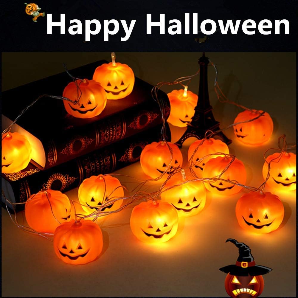 Pumpkin String Lights – 20 LED Battery Halloween Lights – view 5