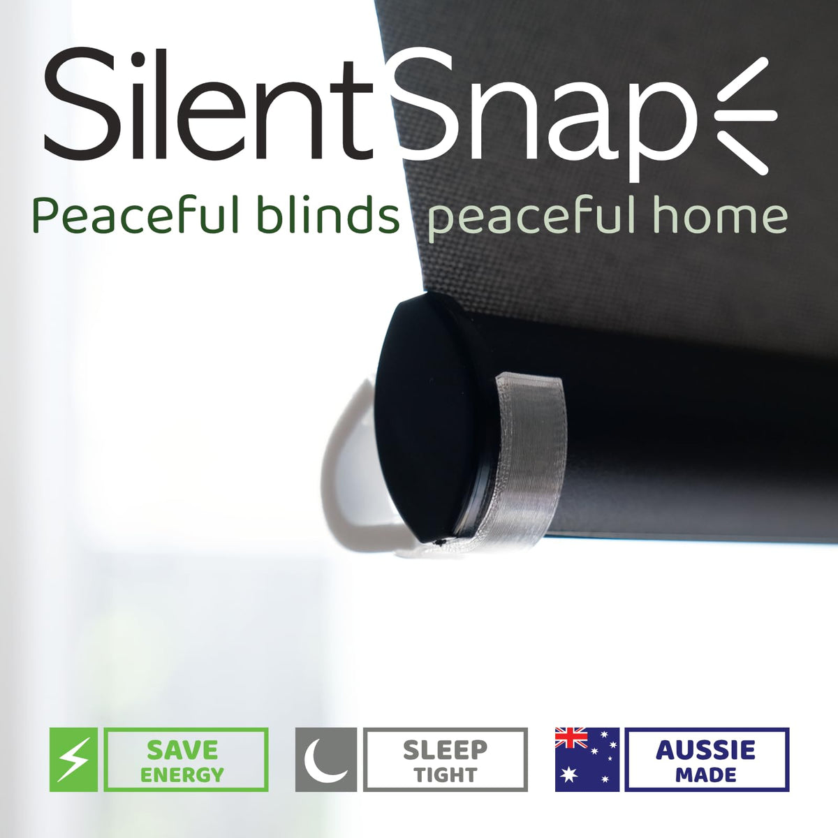 SilentSnap Roller Blind Bumpers – Stop Banging Blinds (8 Pack)