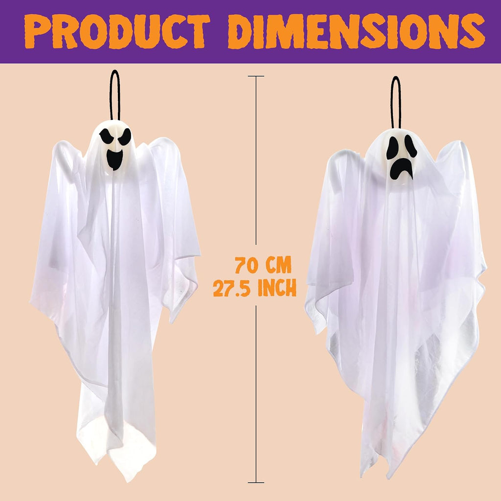 Hanging Flying Ghosts – 3 Pack Halloween Decorations – view 5