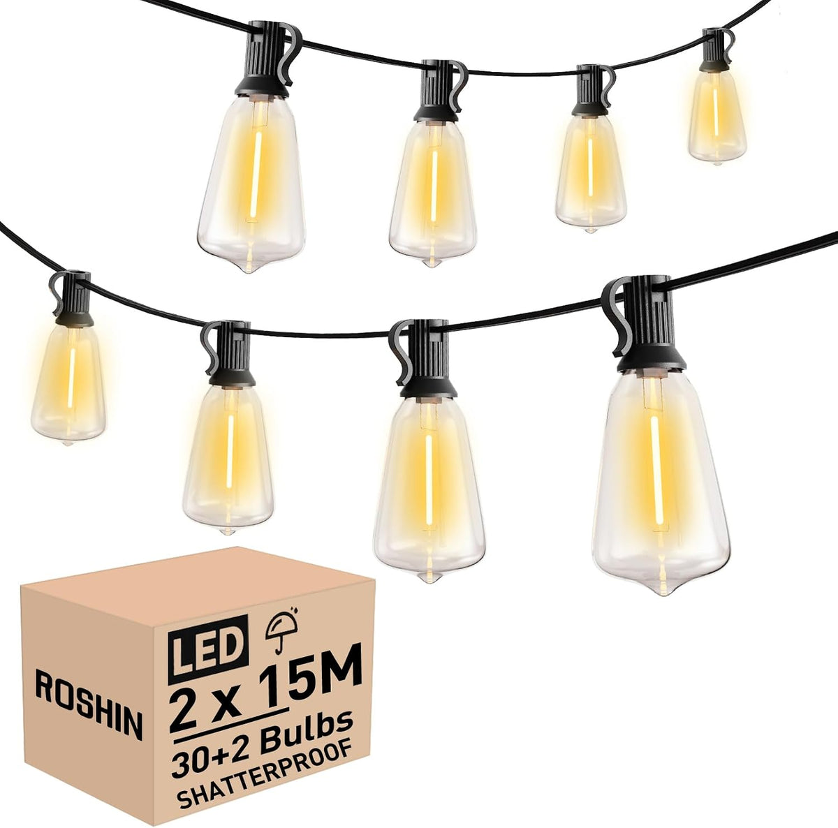Festoon String Lights – 15 m & 30 m Options – view 13