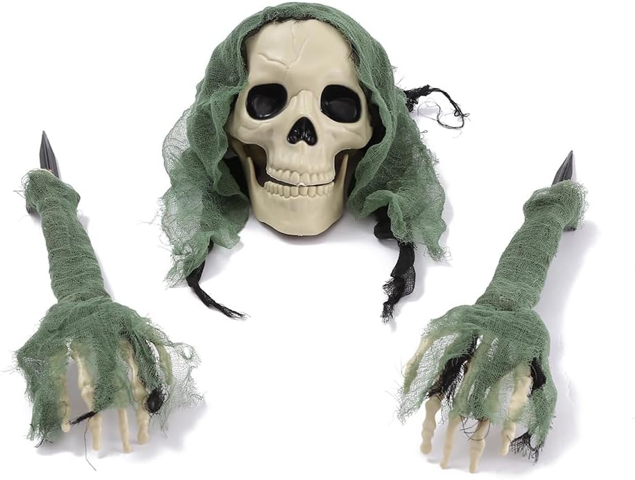 Crawling Zombie Skeleton – Halloween Lawn Decoration – view 5