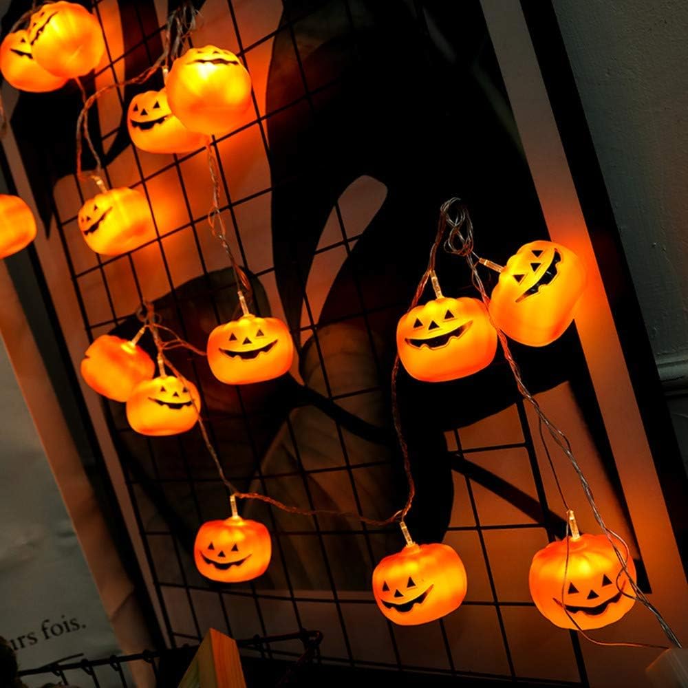 Pumpkin String Lights – 20 LED Battery Halloween Lights – view 3