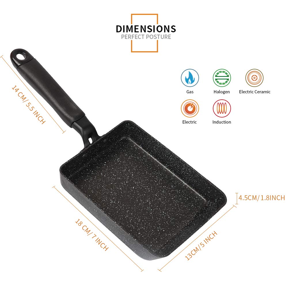 Japanese Tamagoyaki Omelette Pan – Non-Stick
