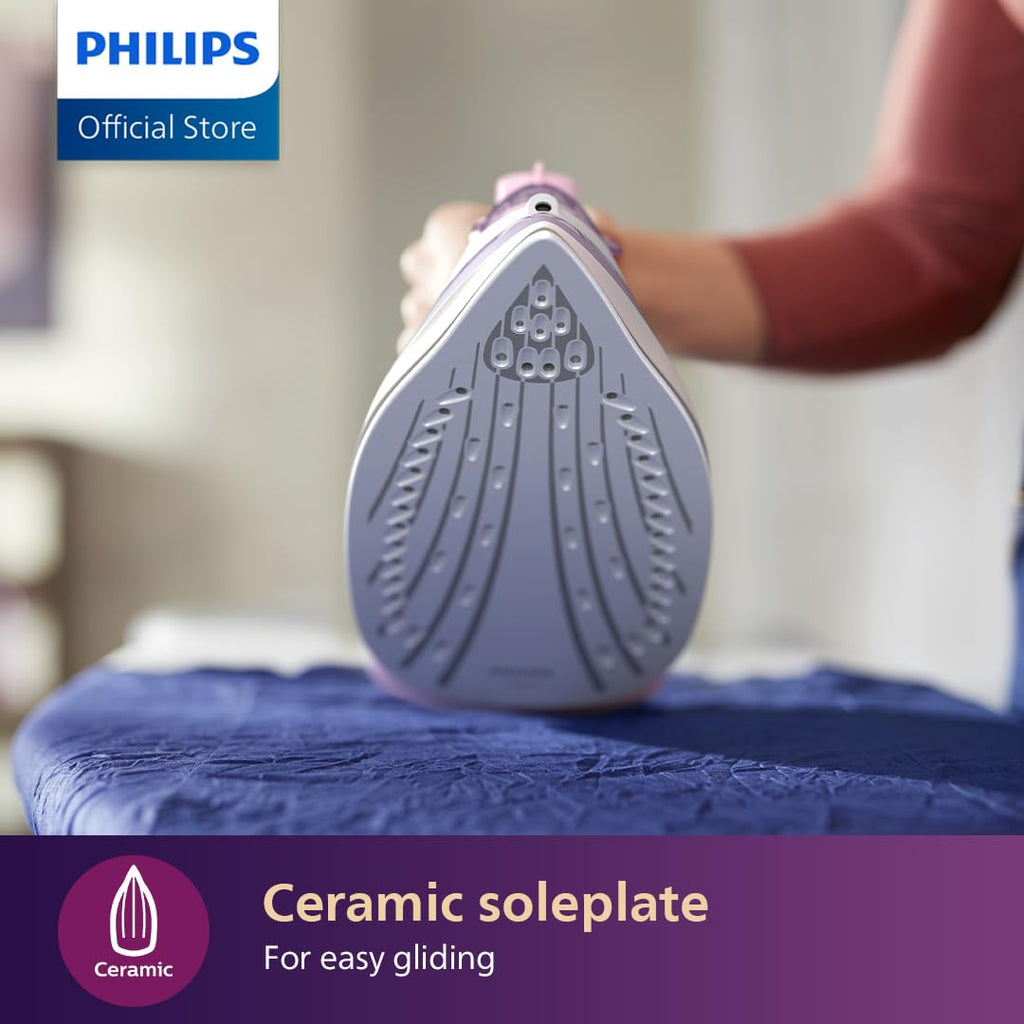 Philips 3000 Series Steam Iron – 2000 W, Ceramic Soleplate
