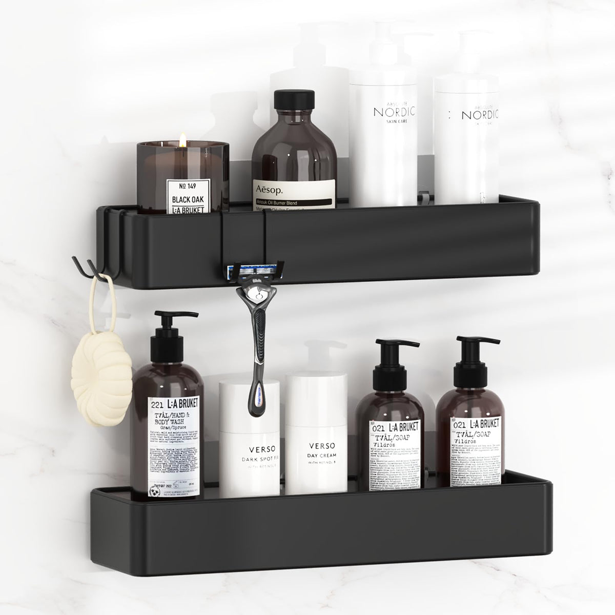3-Tier Over-the-Door Shower Caddy – Rustproof, No Drilling