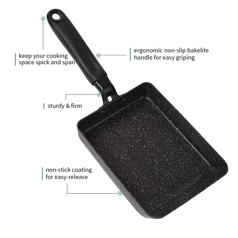Japanese Tamagoyaki Omelette Pan – Non-Stick