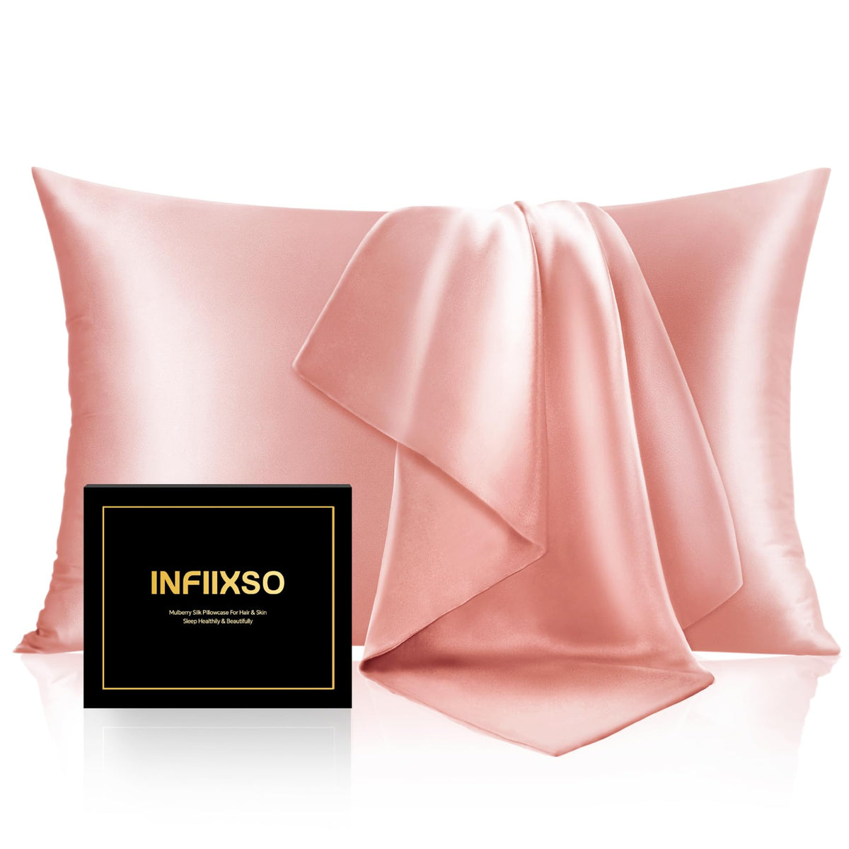 Mulberry Silk Pillowcases with Zip – 2 Pack