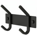 Brushed Stainless Steel Wall Coat Rack – Double Hooks