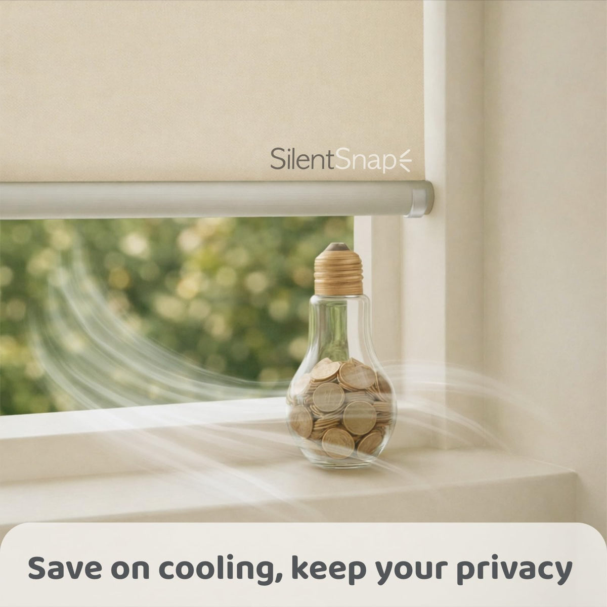 SilentSnap Roller Blind Bumpers – Stop Banging Blinds (8 Pack)