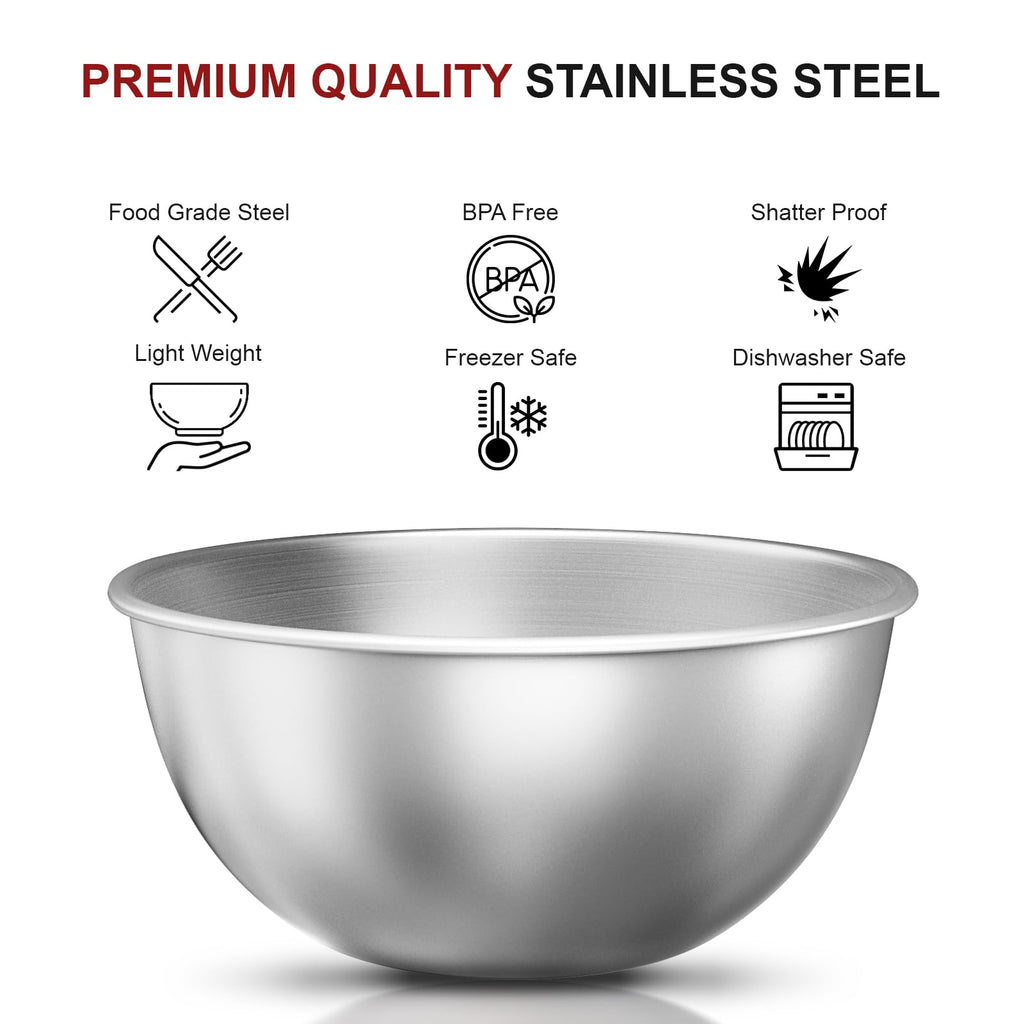 Stainless Steel Nesting Mixing Bowls Set