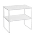 SONGMICS Stackable Cupboard Shelves – Set of 2