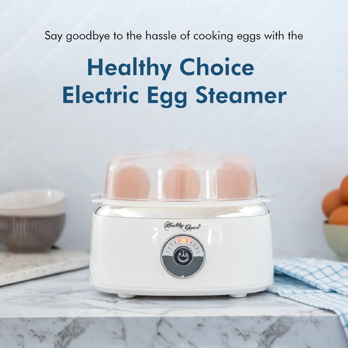 Healthy Choice Electric Egg Cooker – 7 Eggs