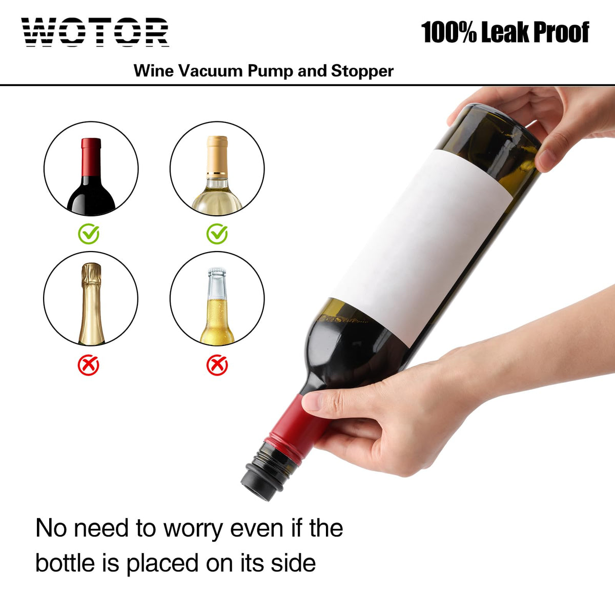 Wine Saver Vacuum Pump with 4 Stoppers