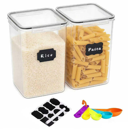 Airtight Pantry Storage Containers Set with Labels