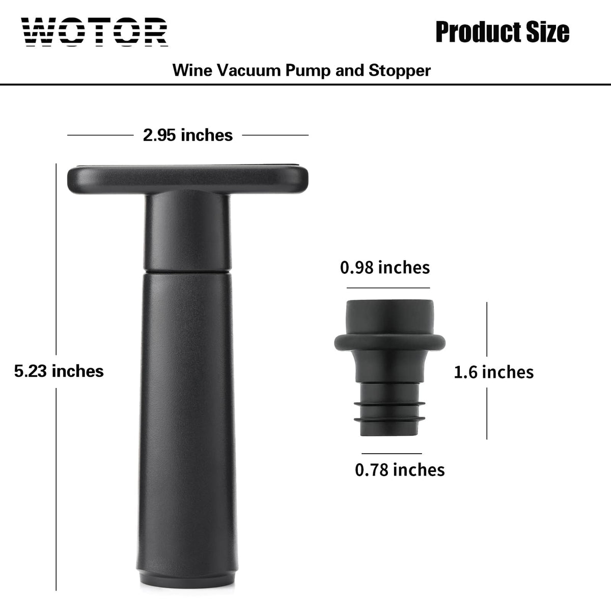 Wine Saver Vacuum Pump with 4 Stoppers