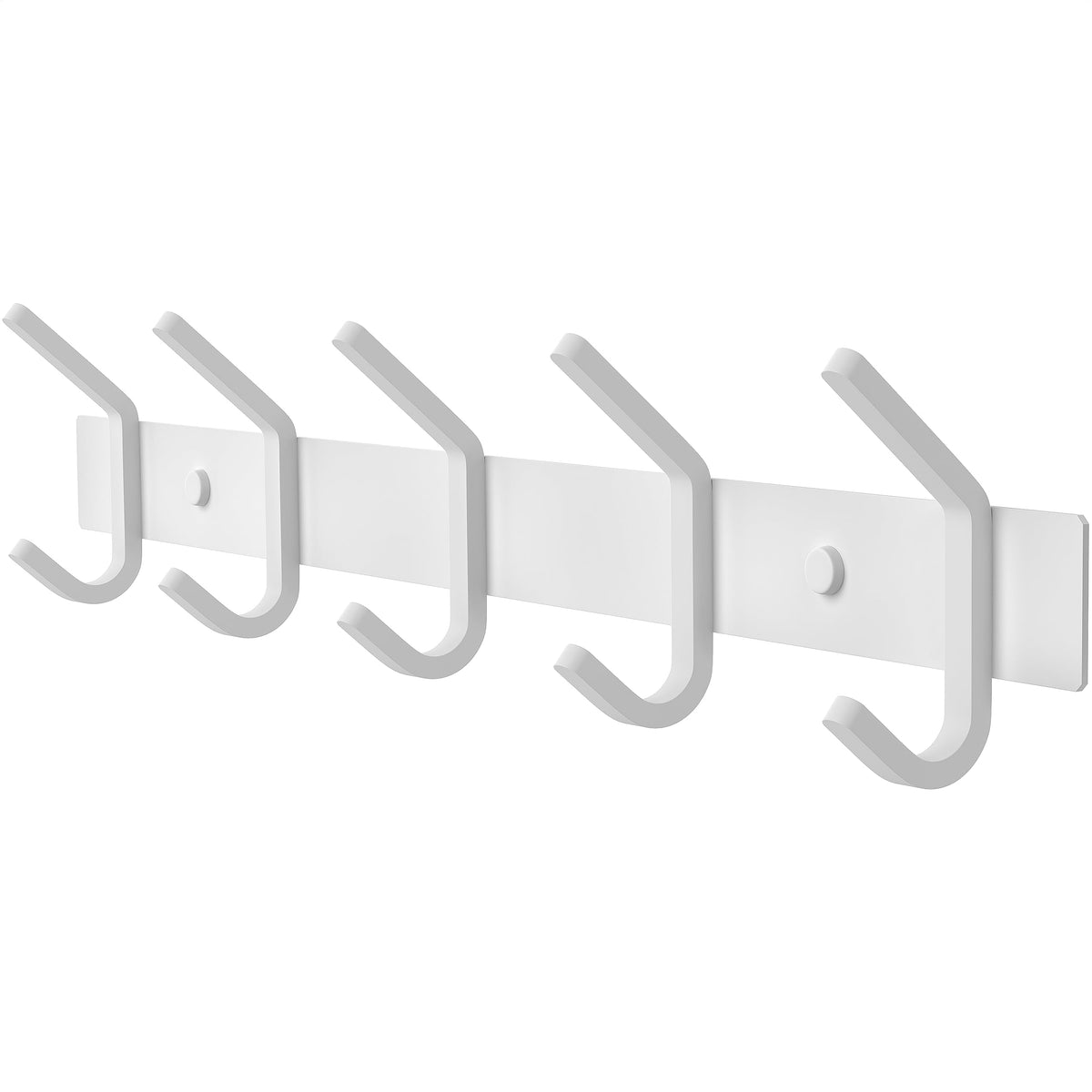 Brushed Stainless Steel Wall Coat Rack – Double Hooks