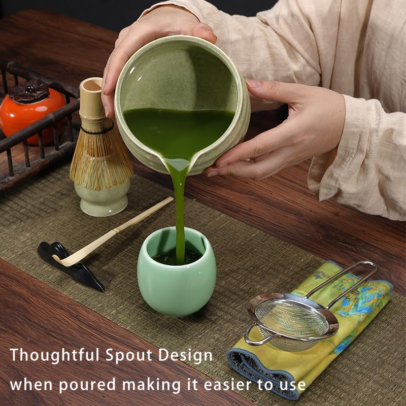6-Piece Matcha Tea Set with Bamboo Whisk & Bowl
