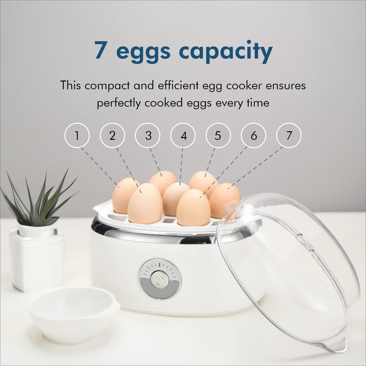 Healthy Choice Electric Egg Cooker – 7 Eggs
