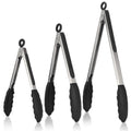 U-Taste Silicone Kitchen Tongs – Set of 3 (18/23/30 cm)