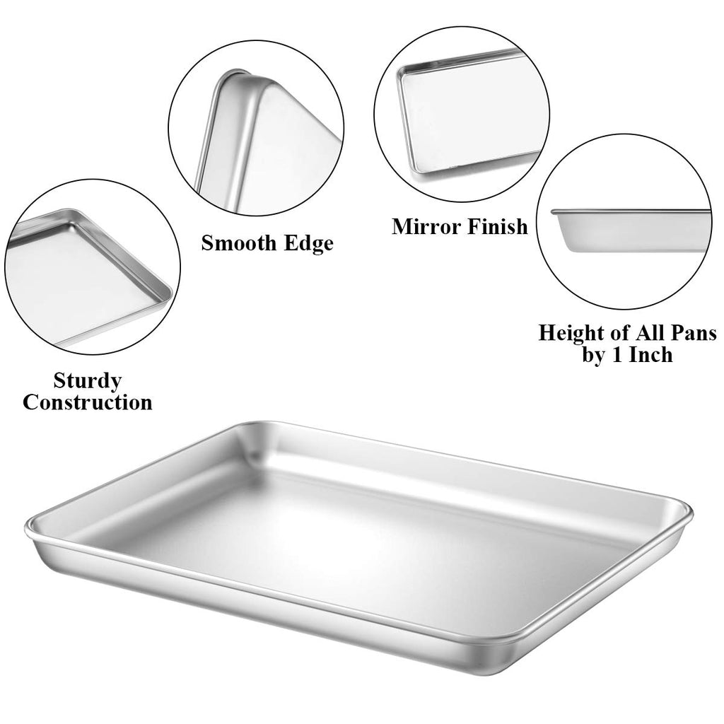 Stainless Steel Baking Tray & Cooling Rack Set