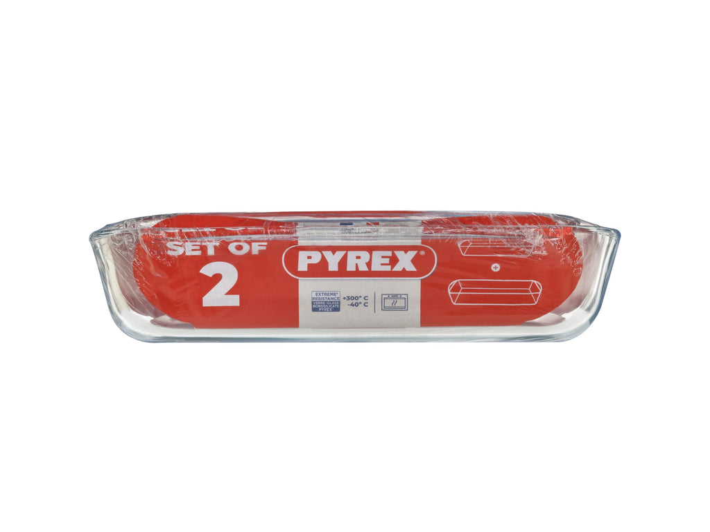 Pyrex Glass Roasting Dish Set – 2 Piece