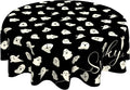 Round Halloween Tablecloth – Spider Web & Pumpkin, 152 cm