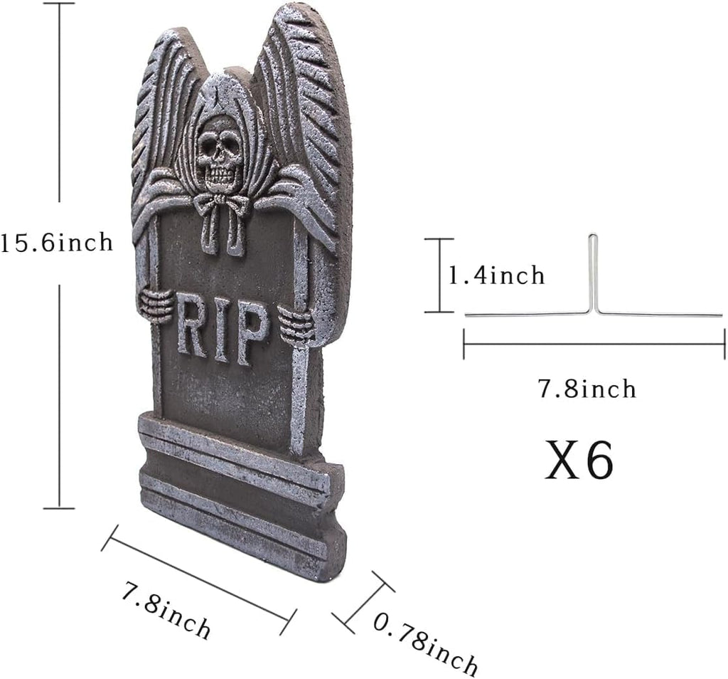 Foam Graveyard Tombstones – 5 Piece Halloween Set – view 2