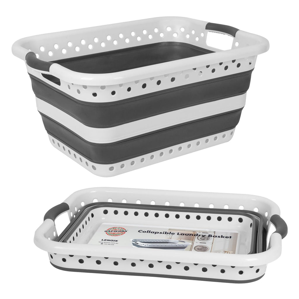 45L Collapsible Laundry Basket with Handles