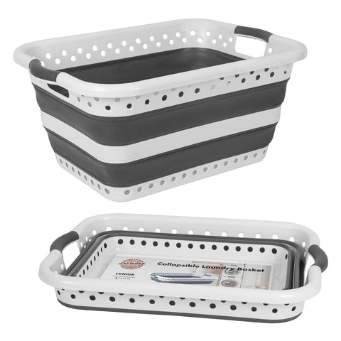 45L Collapsible Laundry Basket with Handles