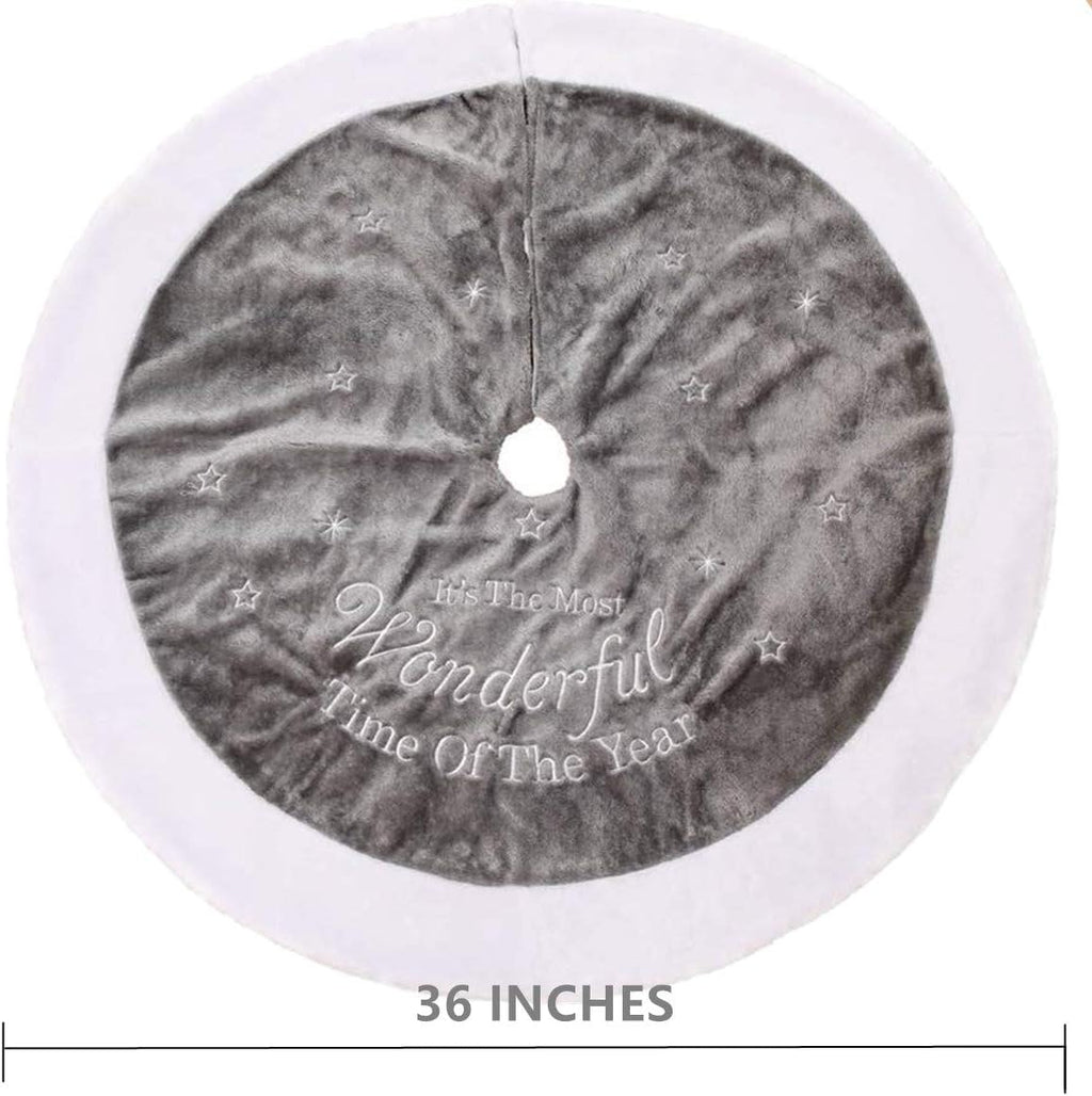 Faux Fur Christmas Tree Skirt – 90 cm & 122 cm – view 4
