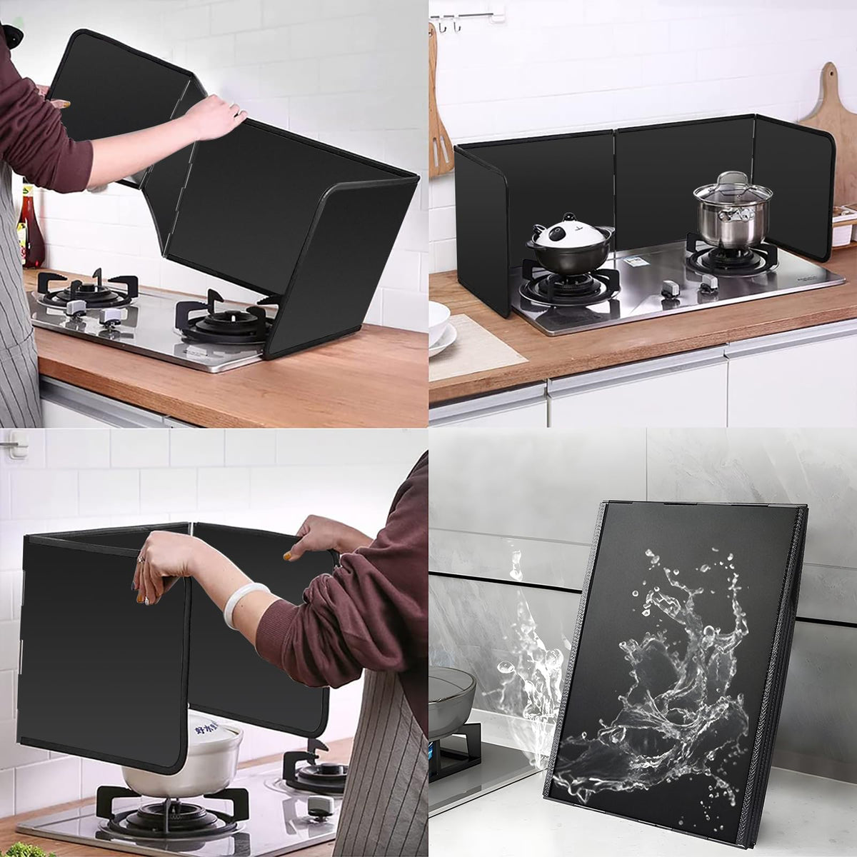 Foldable Stove Splash Guard – Anti-Splatter Shield