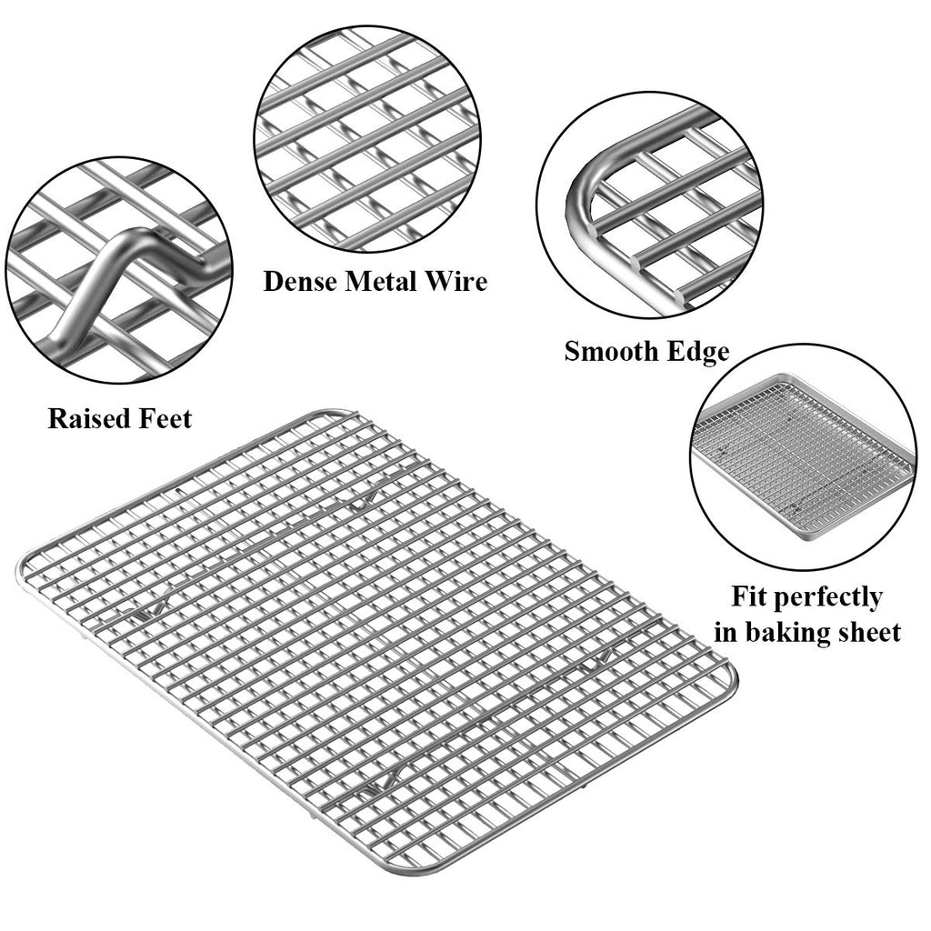 Stainless Steel Baking Tray & Cooling Rack Set