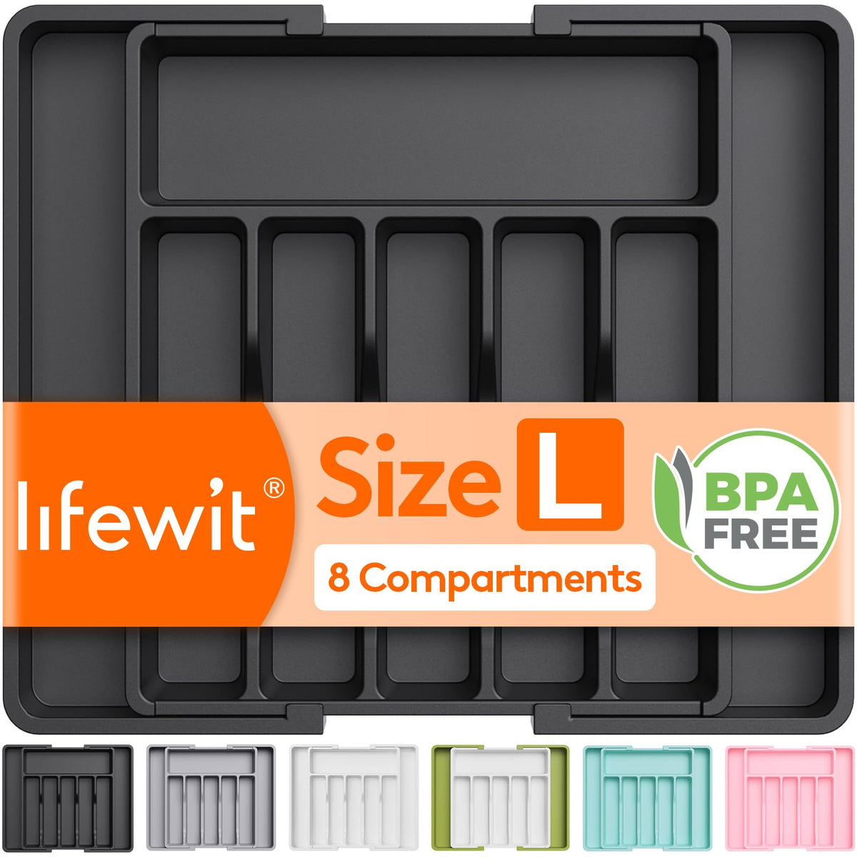 Expandable Cutlery Drawer Organiser – Extra Large
