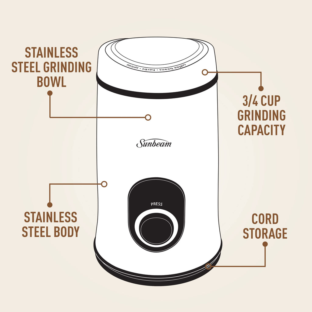 Sunbeam Multigrinder II – Coffee, Herb & Spice Grinder