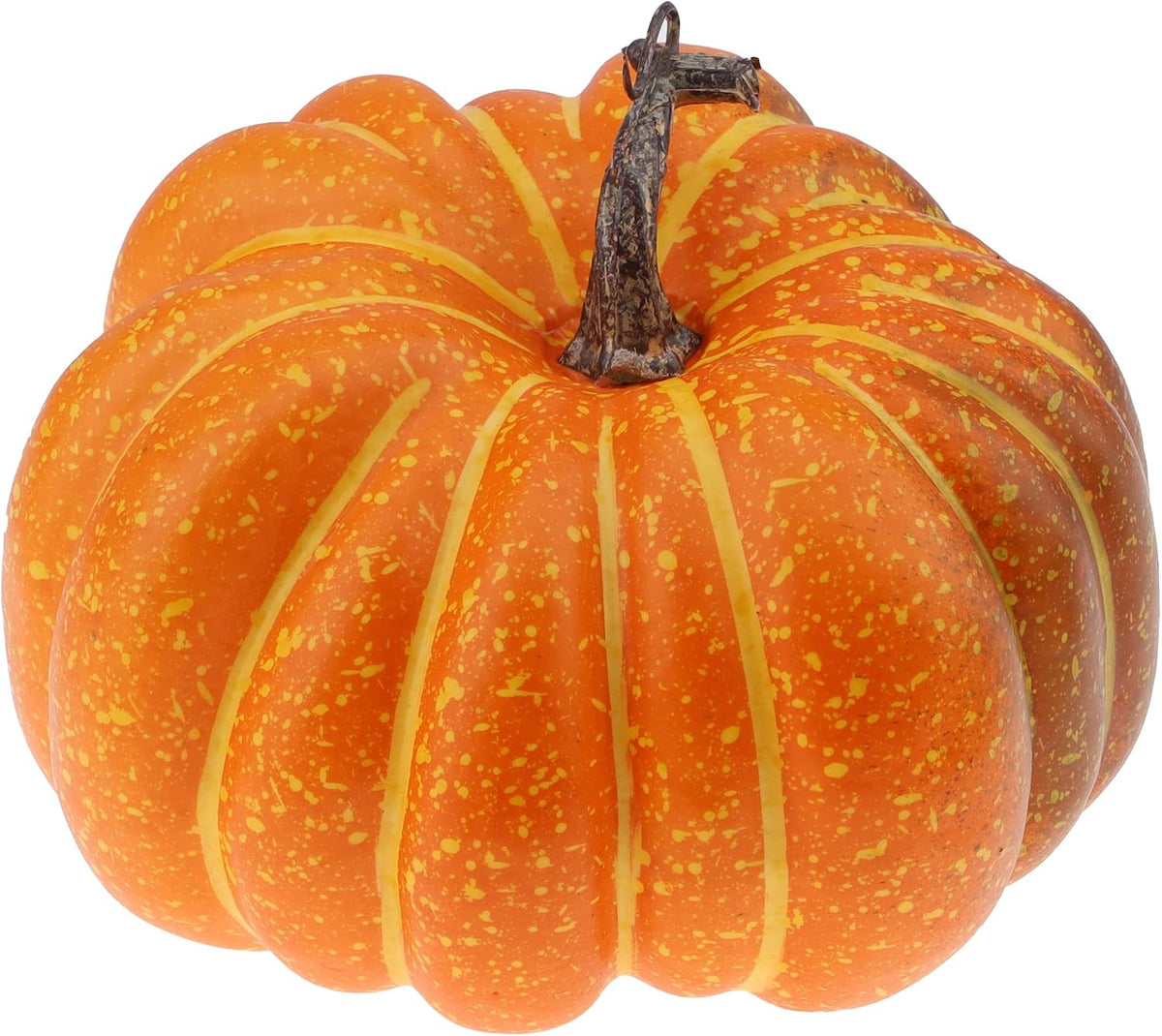 Artificial Flat Pumpkin – 20 cm Decorative Pumpkin