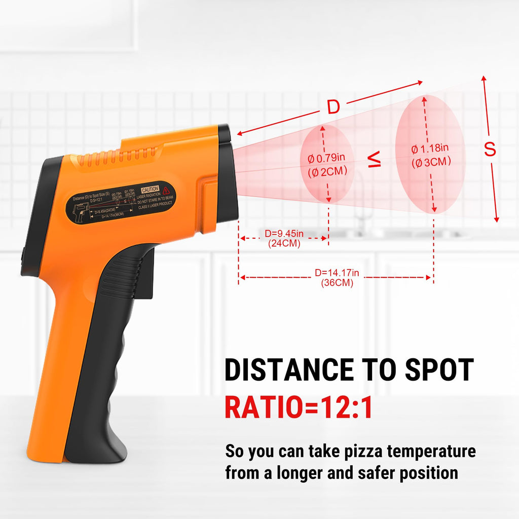 TempPro Infrared Thermometer Gun for Cooking & Home